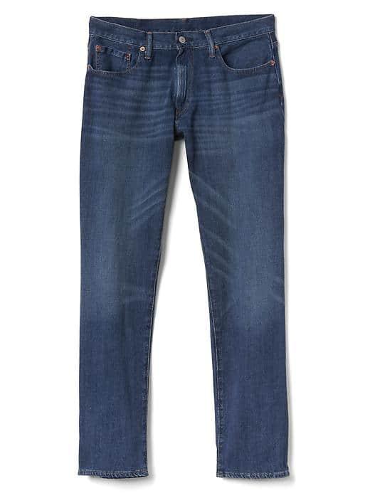 Gap Men Straight Fit Jeans - Medium Tint