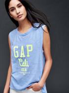 Gap Women Cali Usa Logo Tank - Simply Blue