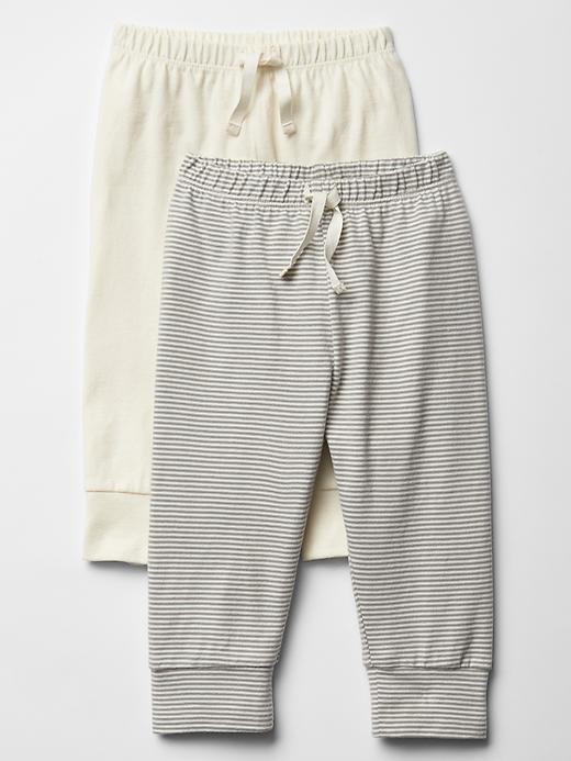 Gap Organic Banded Pants 2 Pack - Ivory Frost
