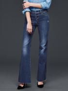 Gap Women 1969 Authentic High Rise Flare Jeans - Dark Indigo