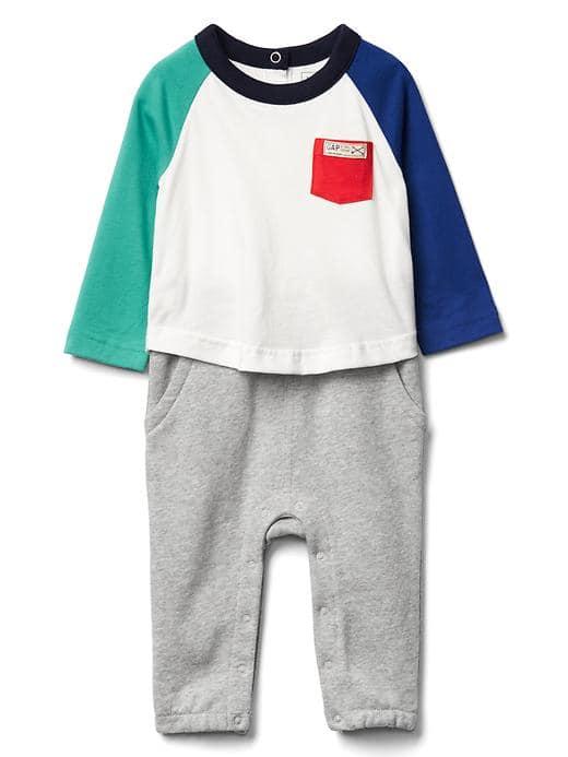 Gap Colorblock Pocket Double Layer One Piece - New Off White