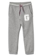 Gap Logo Fleece Sweats - Grey Heather
