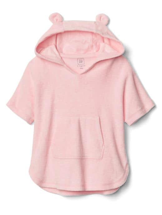 Gap Bear Hoodie Cover Up - Pink Cameo