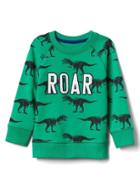 Gap Patch Printed Crew Sweatshirt - Parrot Green 385