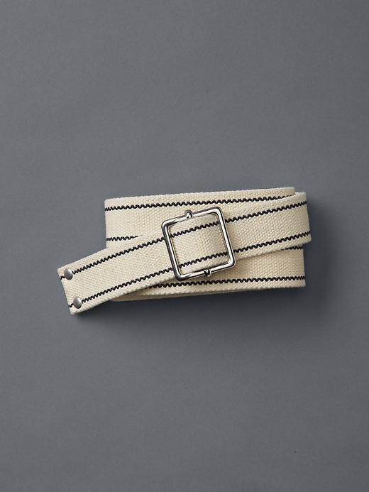 Gap Men Stripe Fabric Belt - Chino Academy