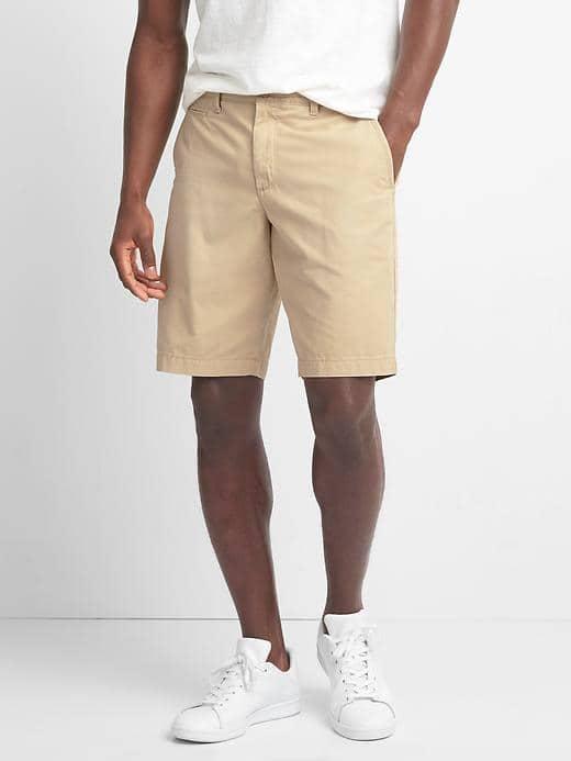 Gap Men Vintage Wash Shorts 10 - Iconic Khaki