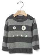 Gap Spooky Stripe Sweater - Charcoal