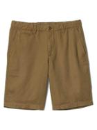 Gap Men Garment Dyed Linen Cotton Shorts 10 - Palomino Brown