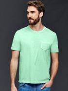 Gap Men Vintage Wash T Shirt - Rainshower 389