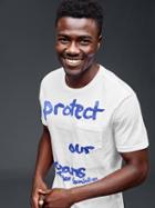 Gap Men Tailgate Surfrider Protect Our Oceans Graphic T Shirt - White