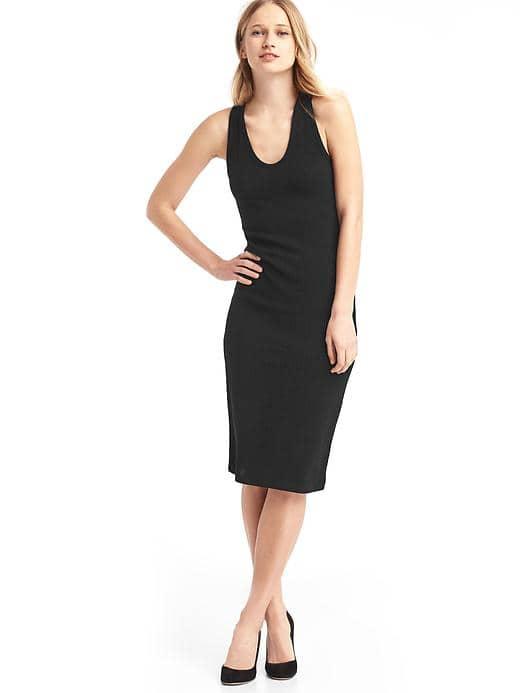 Gap Women Midi Tank Dress - True Black