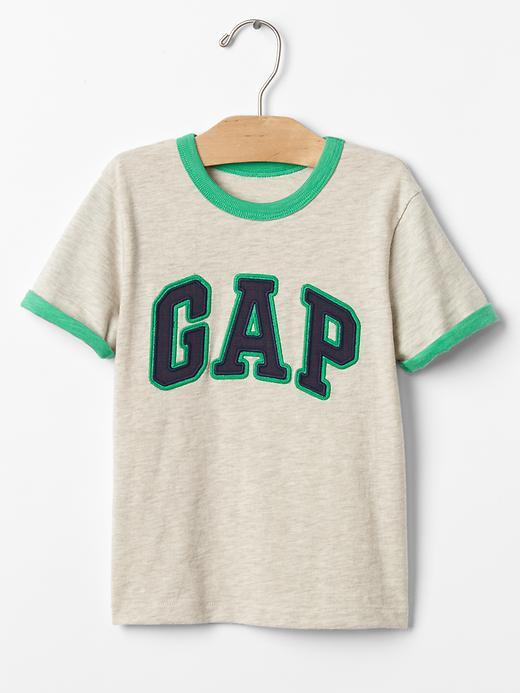Gap Logo Crew Tee - Oatmeal Heather