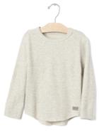 Gap Waffle Knit Tee - Oatmeal Heather