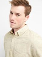 Gap Men Texture Button Down Standard Fit Shirt - Off White
