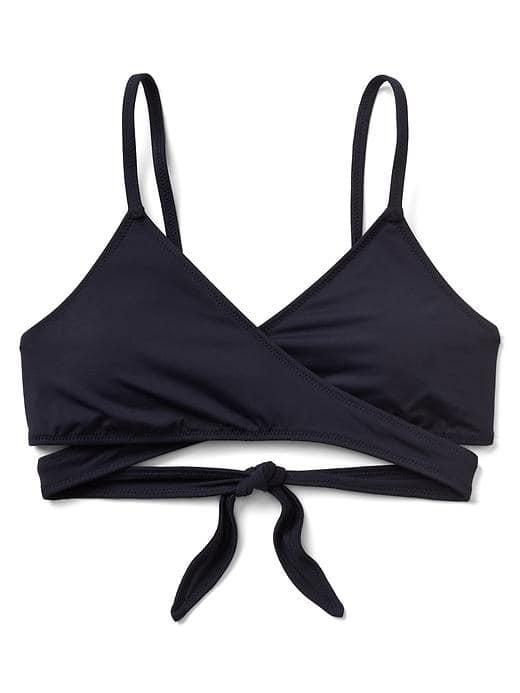 Gap Women Wrap Bikini Top - Dark Navy