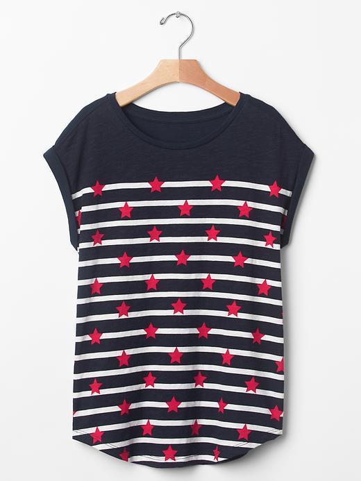 Gap Stars & Stripes Tee - Blue Galaxy