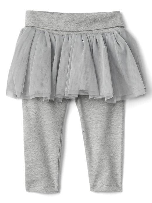 Gap Women Tulle Skirt Legging Duo - Gray