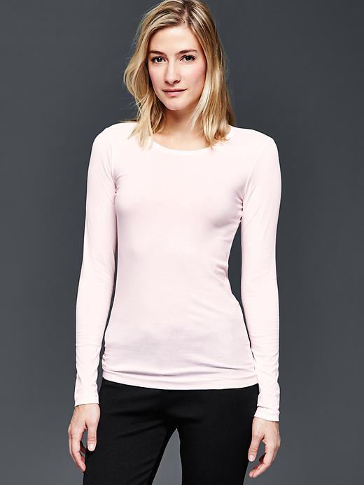 Gap Women Pure Body Smooth Cotton Tee - Slightly Pink