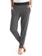 Gap Women Pure Body Soft Joggers - Dark Grey Stripe