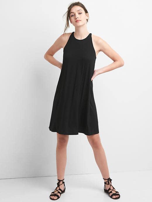 Gap Women Halter Tank Dress - True Black