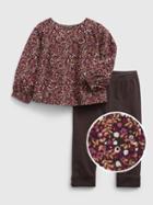 Baby Corduroy Two-piece Outfit Set