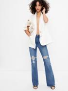 High Rise '70s Flare Jeans With Washwell