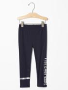 Gap Babygap X Red Shine Stripe Leggings - Red