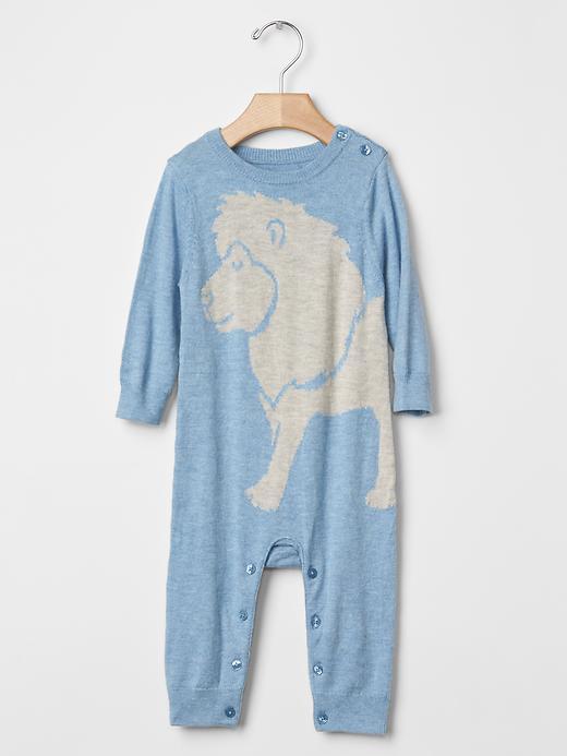 Gap Lion Sweater One Piece - Blue Stone