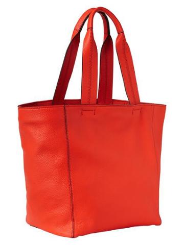 Gap Large Leather Tote - New Dark Orange