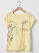 Gap Graphic Jersey Tee - Light Yellow