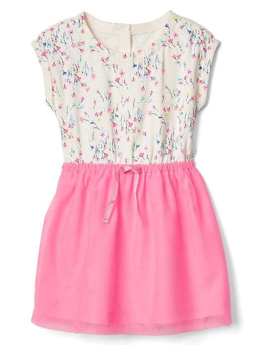 Gap Print And Tulle Dress - Floral