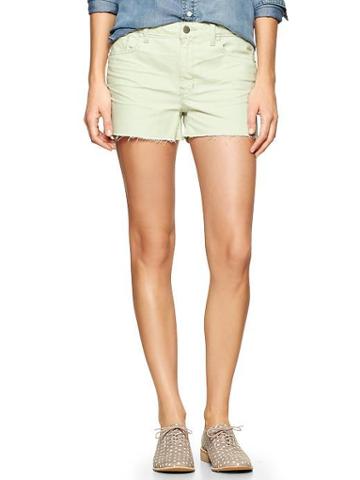 Gap 1969 Stud Raw Edge Maddie Denim Shorts - Spring Mint