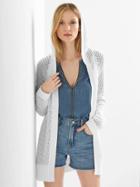 Gap Women Open Front Hoodie Cardigan - Optic White