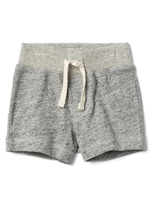 Gap Marl Slub Pull On Shorts - Light Grey Marle