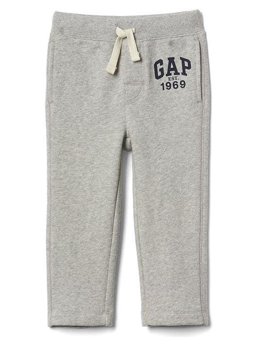 Gap Logo Terry Sweats - Light Heather Gray