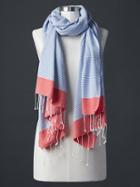 Gap Women Feeder Stripe Scarf - Rain