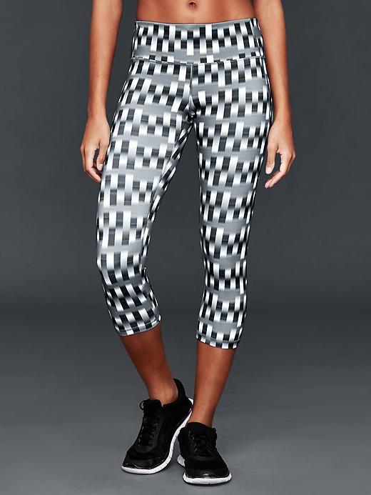Gap Women Gfast Print Capris - B Grey Print