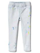Gap 1969 Paint Splatter High Stretch Jeggings - Railroad Stripe