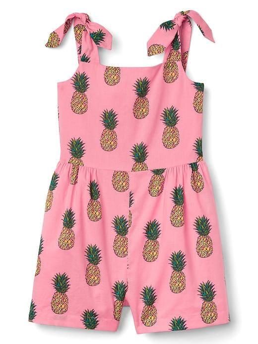 Gap Pineapple Bow Romper - Pineapple