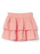 Gap Tiered Flippy Skirt - Creamy Coral