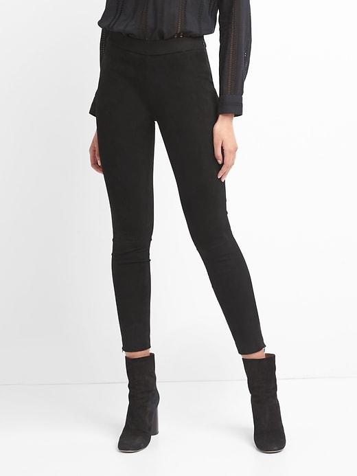 Gap Suede Ankle Leggings - True Black