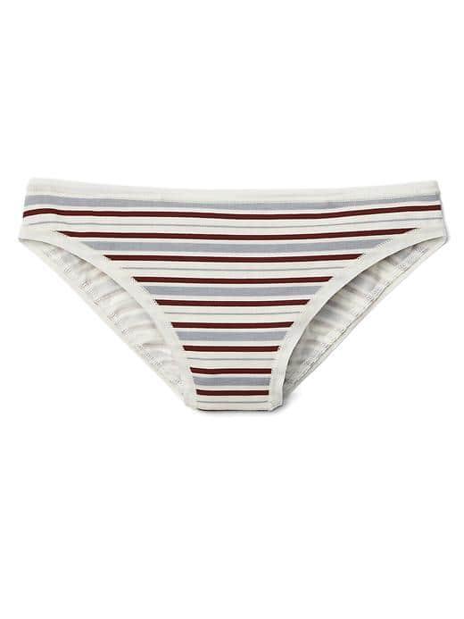 Gap Women Low Rise Bikini - Carmenere Stripe