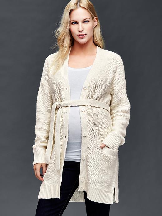 Gap Sweater Wrap Cardigan - Snow Cap
