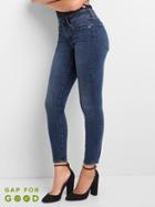 Gap Mid Rise Curvy True Skinny Jeans - Dark Indigo