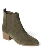 Gap Women Suede Chelsea Boots - Olive Green