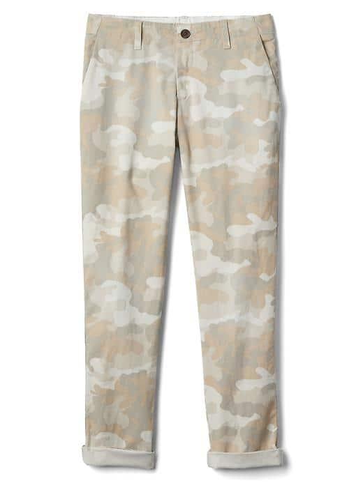 Gap Women Floral Girlfriend Chino - Camo Print