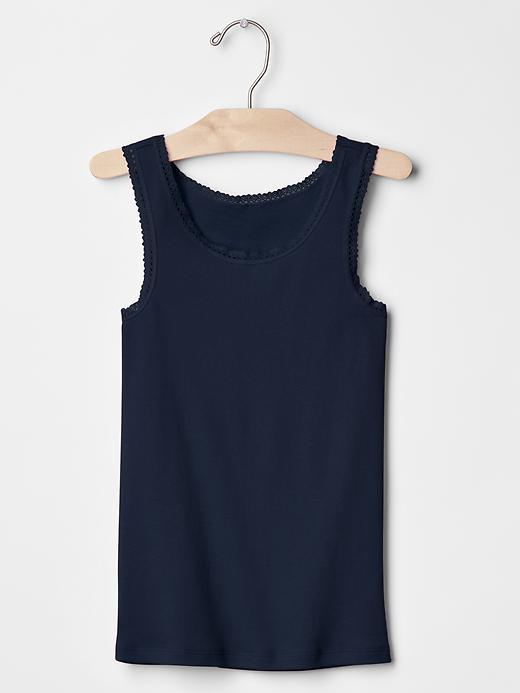 Gap Men Ribbed Lace Tank - Blue Galaxy
