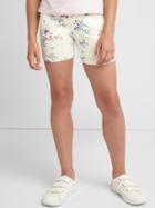Gap Print Stretch Jersey Cartwheel Shorts - New Off White