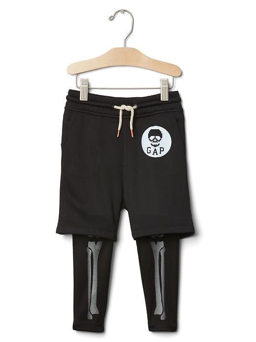 Gap Skeleton Crawler Short Leggings - True Black