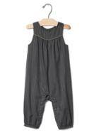 Gap Shimmer Stripe Tank One Piece - Pavement